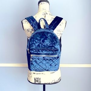 F21 Velvet Mini Backpack